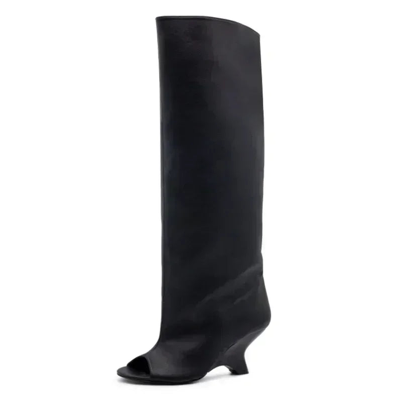 Peep Toe  Boots