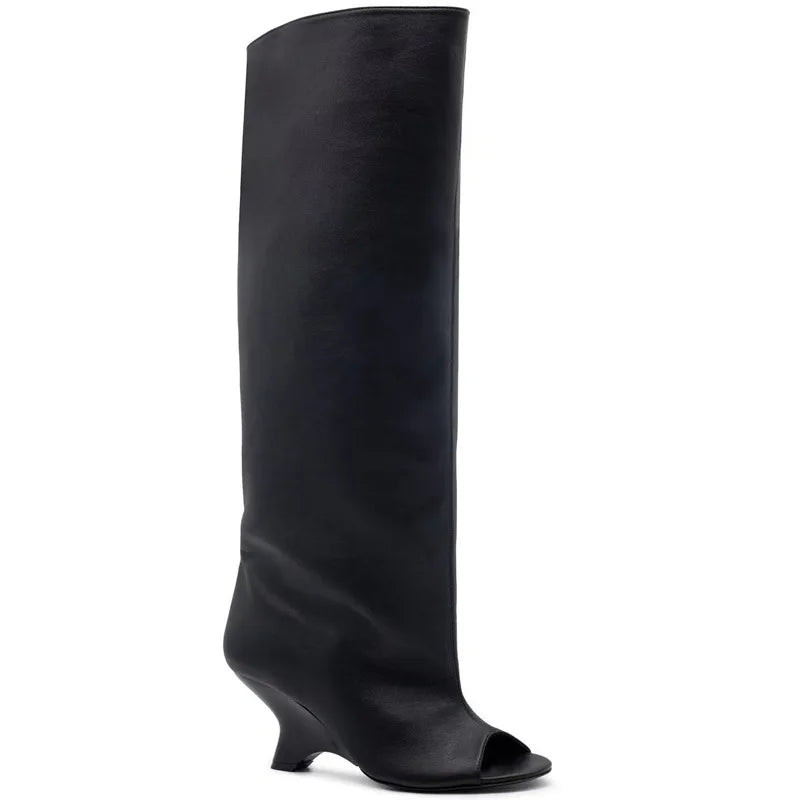 Peep Toe  Boots