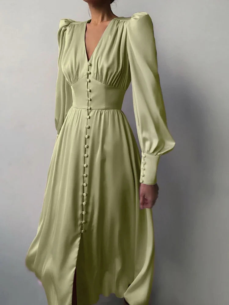 Khalesia Single Breasted  Dress