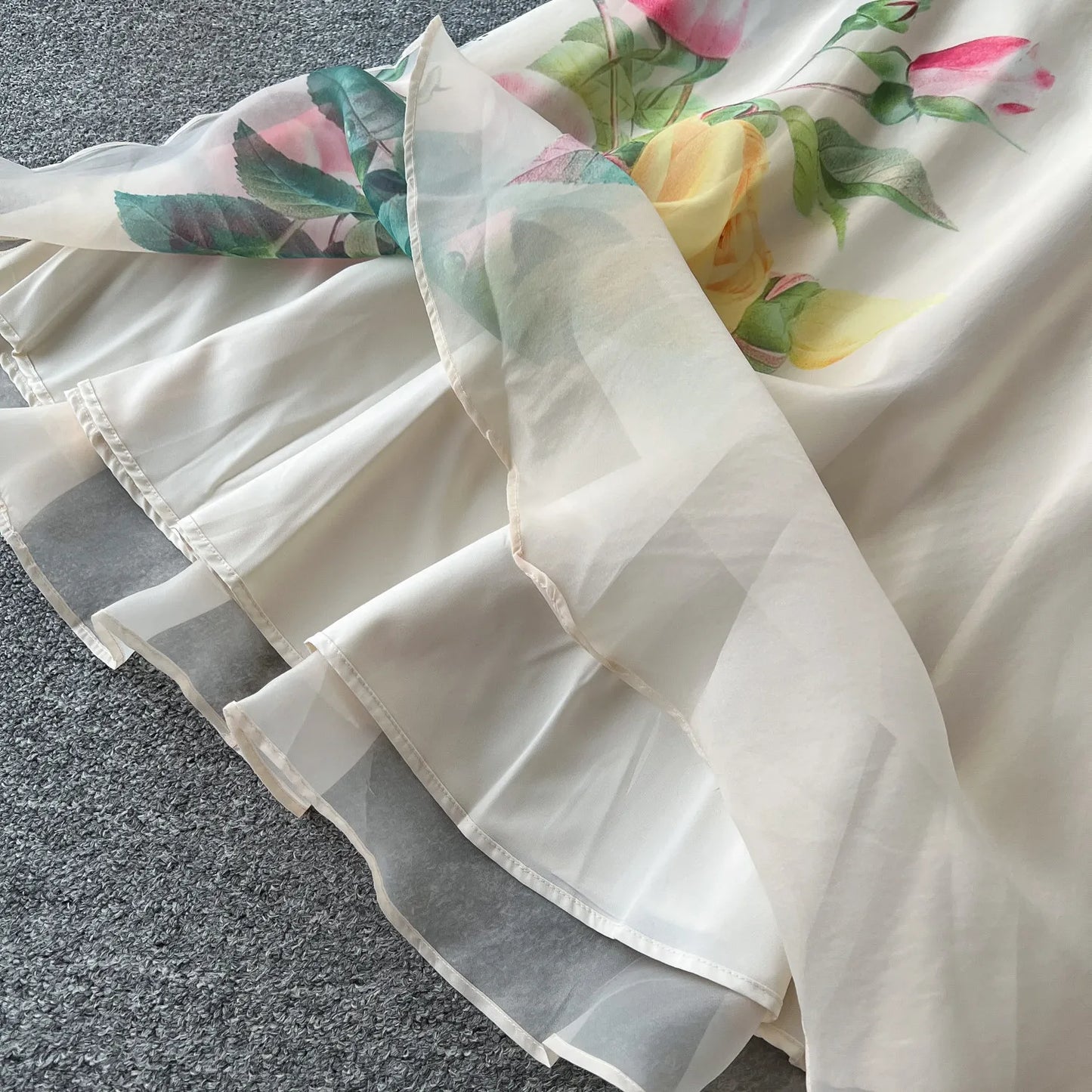 Evelina Chiffon Floral Set