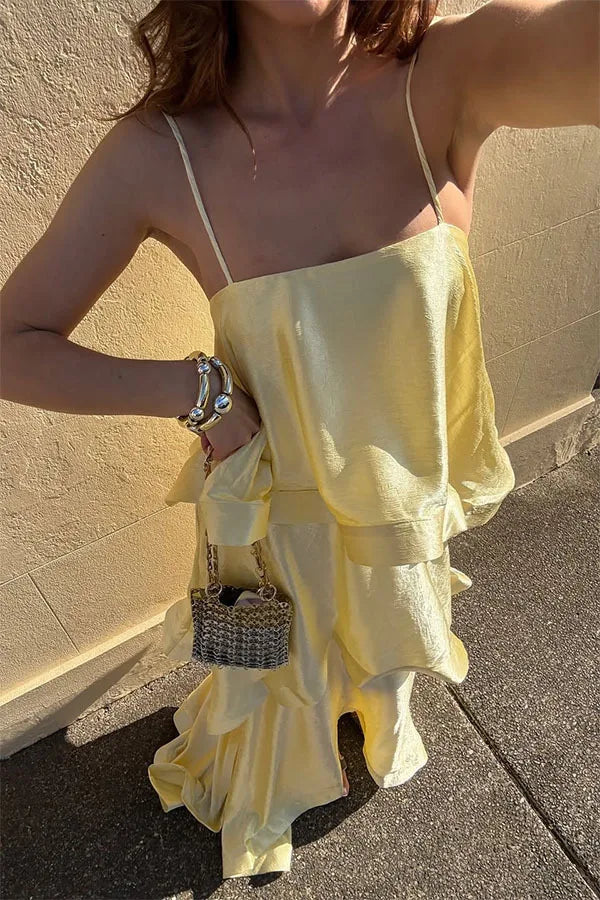 Dana Ruffled Strapless Dress