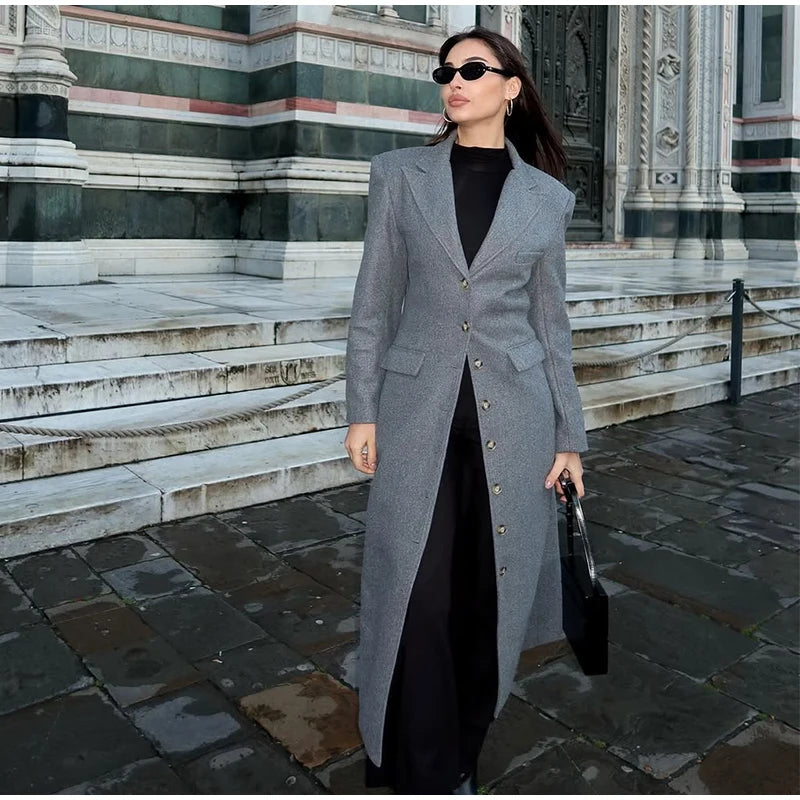 Ausra Woolen Long Coats