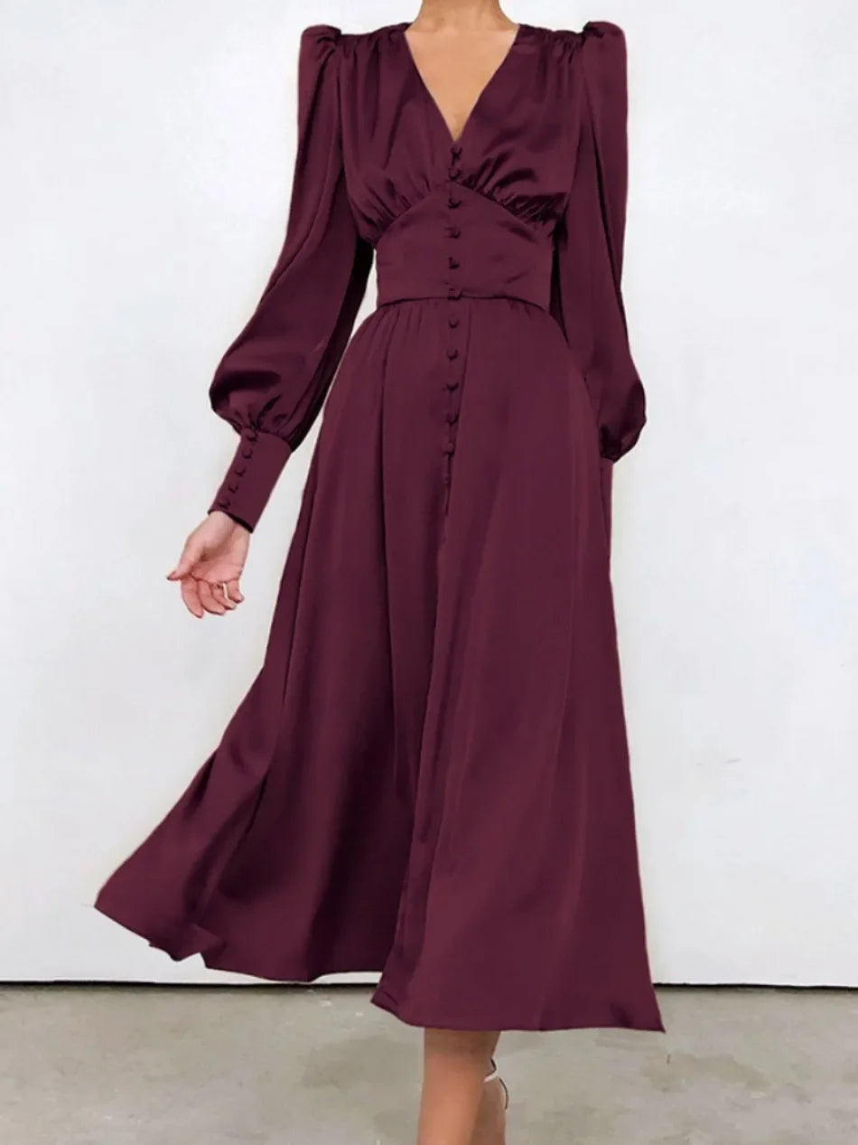 Khalesia Single Breasted  Dress
