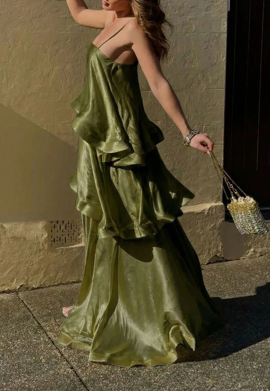 Dana Ruffled Strapless Dress