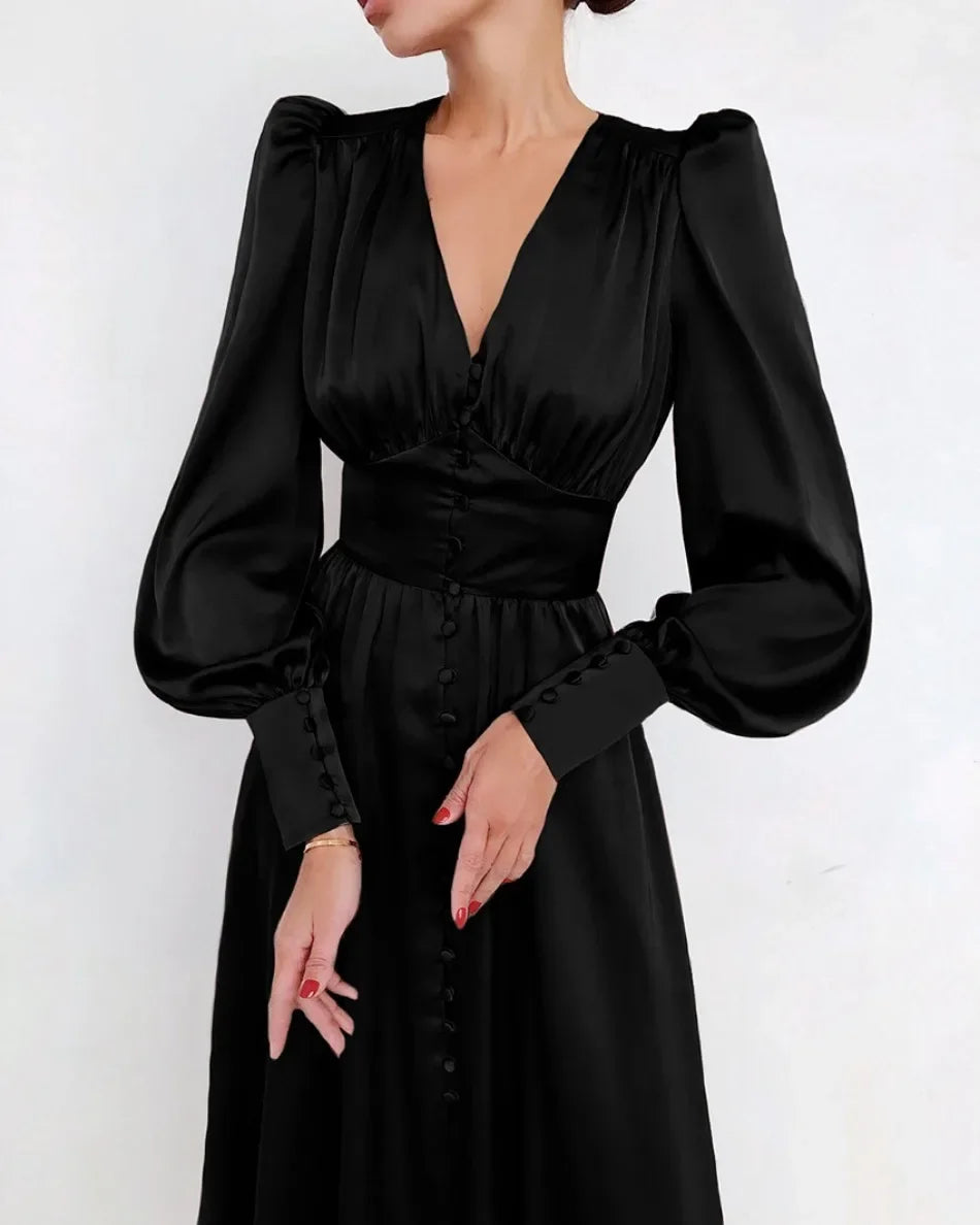 Khalesia Single Breasted  Dress