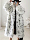 Zalina Faux Fox Fur Coat