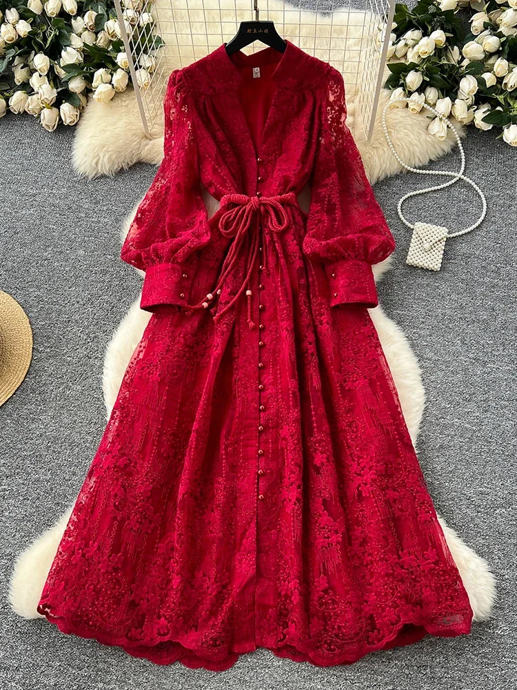 French  Embroidery Dress