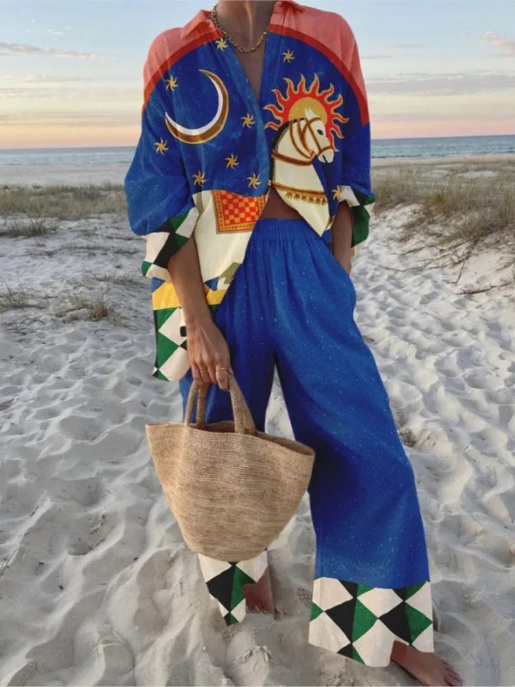 Alan Print Two Piece Set