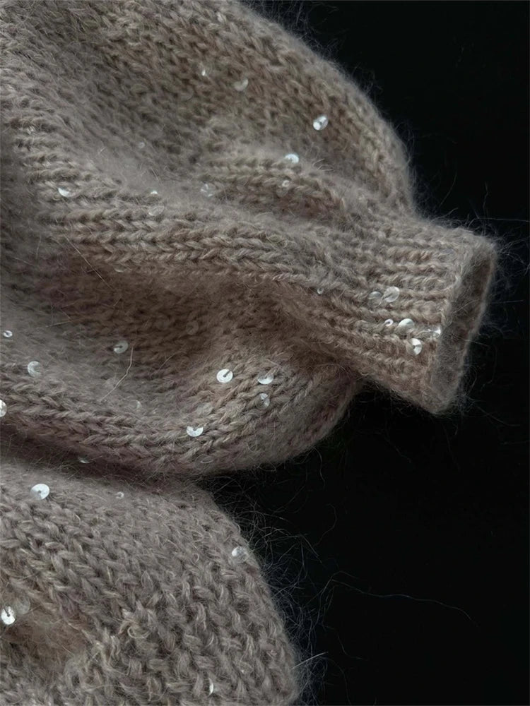 Sequin Knitted Cardigan