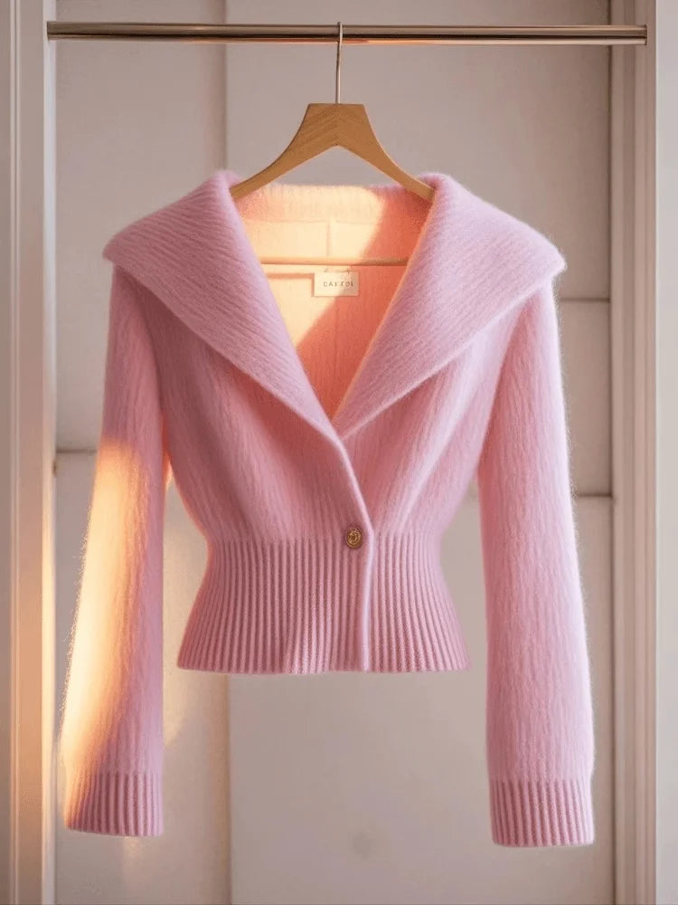 Pink Collar Sweater
