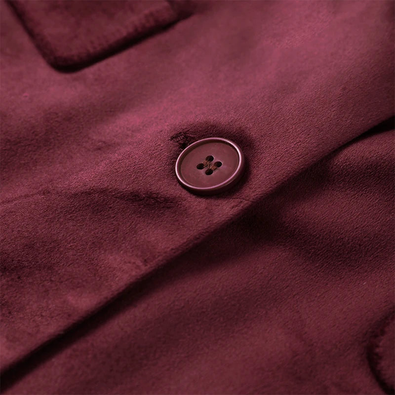 Velvet Blazer Pants Set