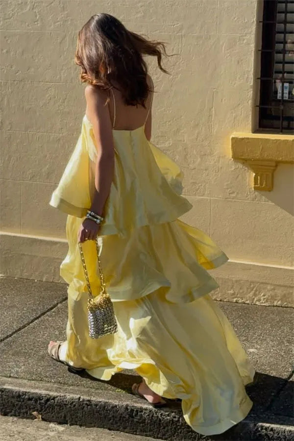 Dana Ruffled Strapless Dress