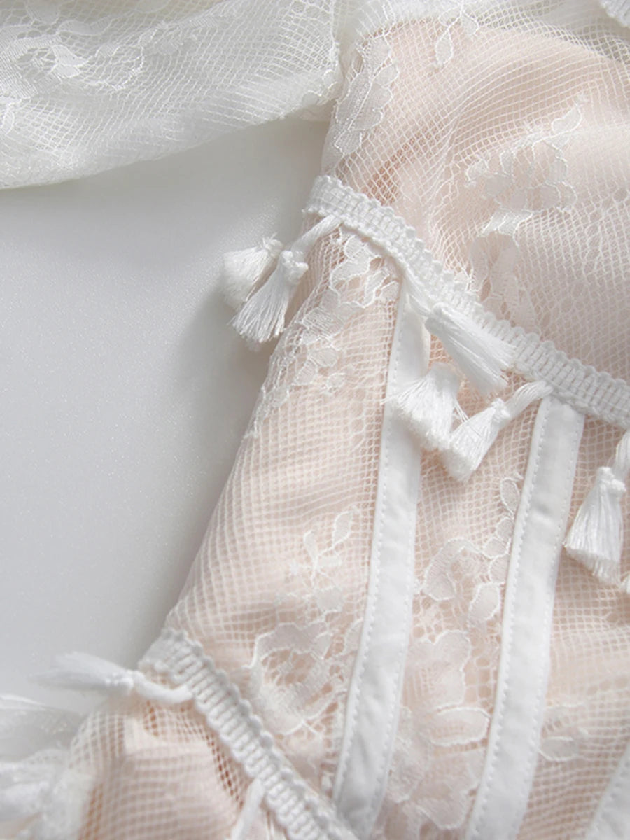 Ivory Nocturne Maxi Dress