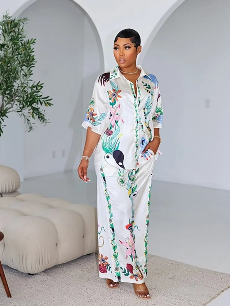 Beach Printed Summer Two Piece Set