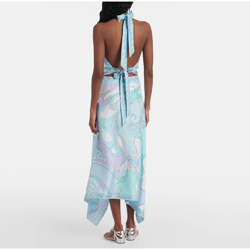 Punta Cana Satin  Skirt Suits