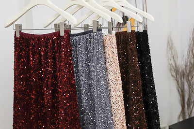 Diana Sequined Long Skirt