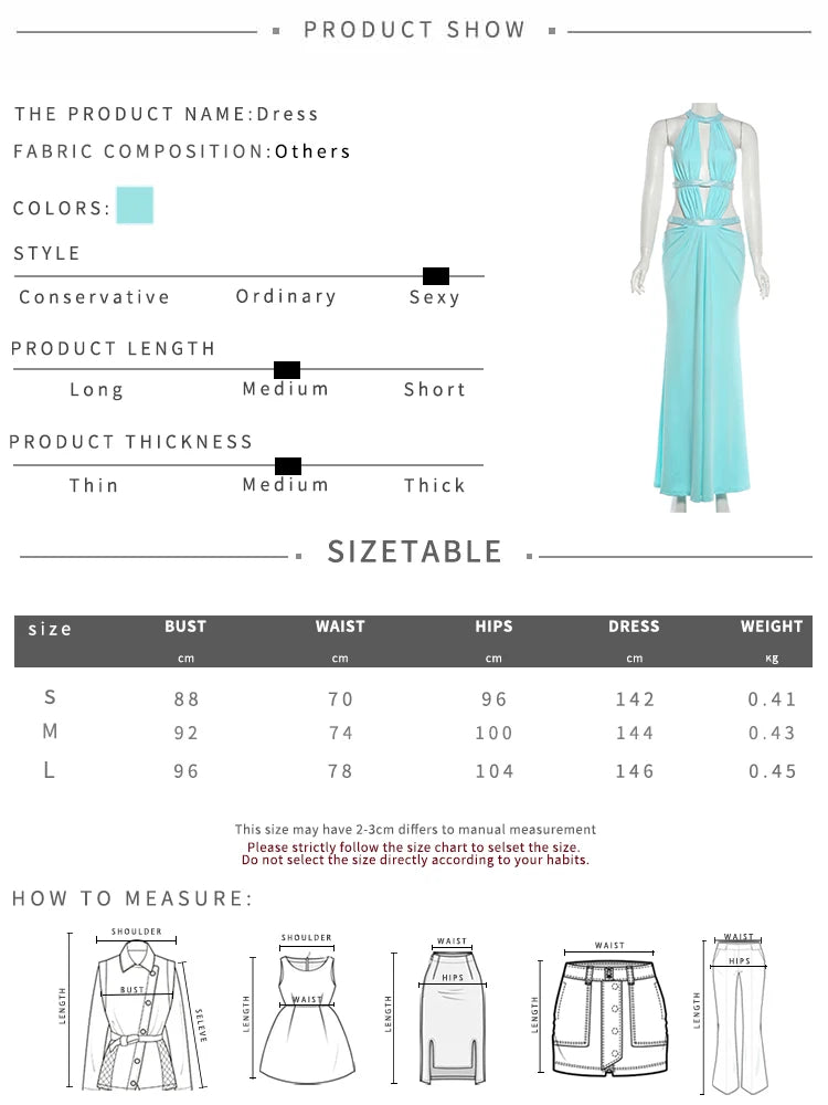Tiffany Blue Maxi Dress
