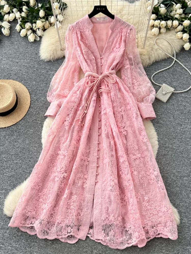 French  Embroidery Dress