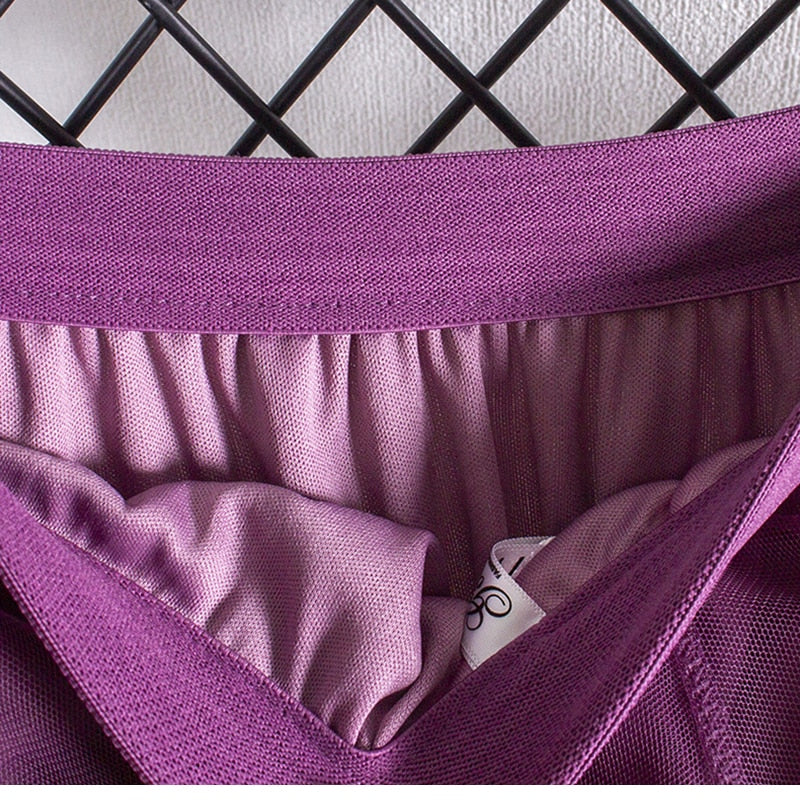 A LINE Long Tulle Skirt