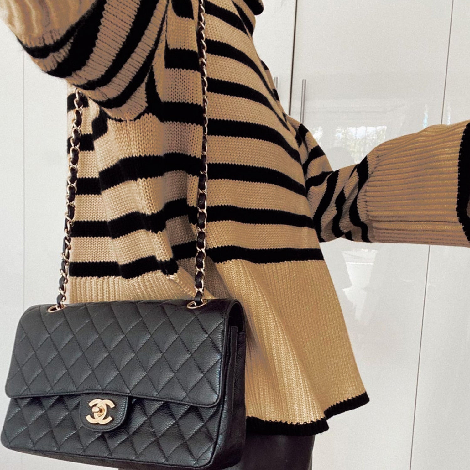 Striped Print Loose Pullover