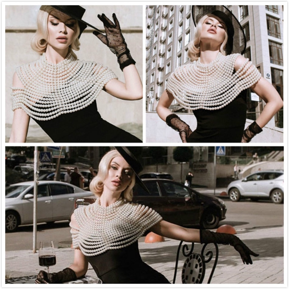 Round Neck Pearl Top