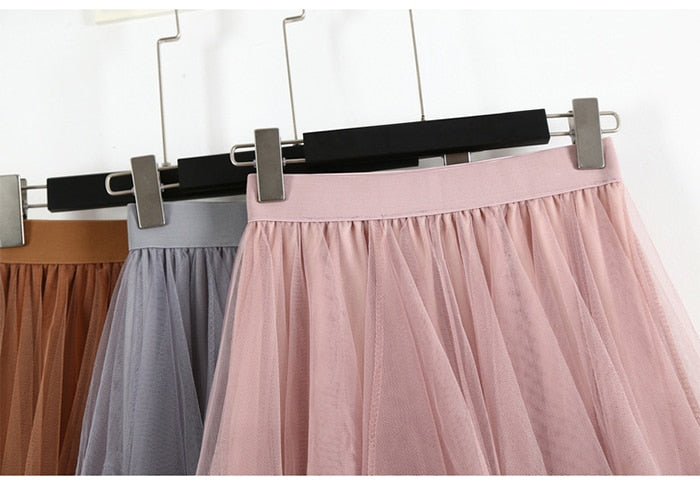 Tutu Midi Tulle Skirt