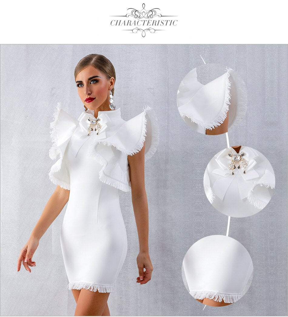 White haven mini dress