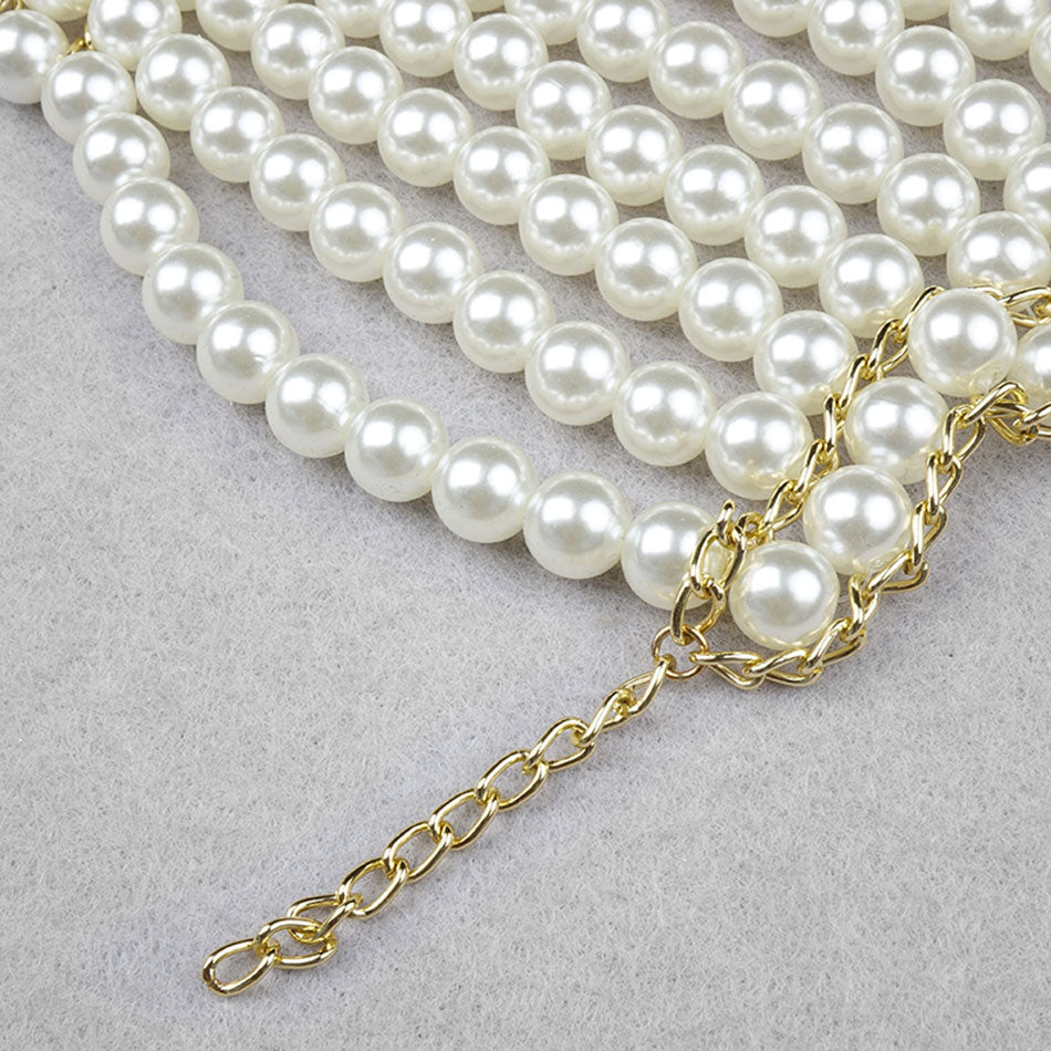 Round Neck Pearl Top