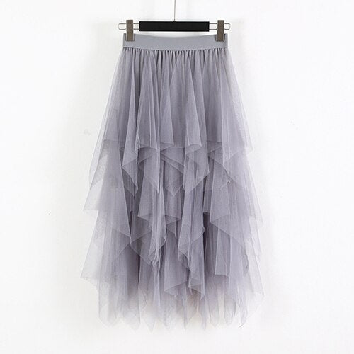 Tutu Midi Tulle Skirt