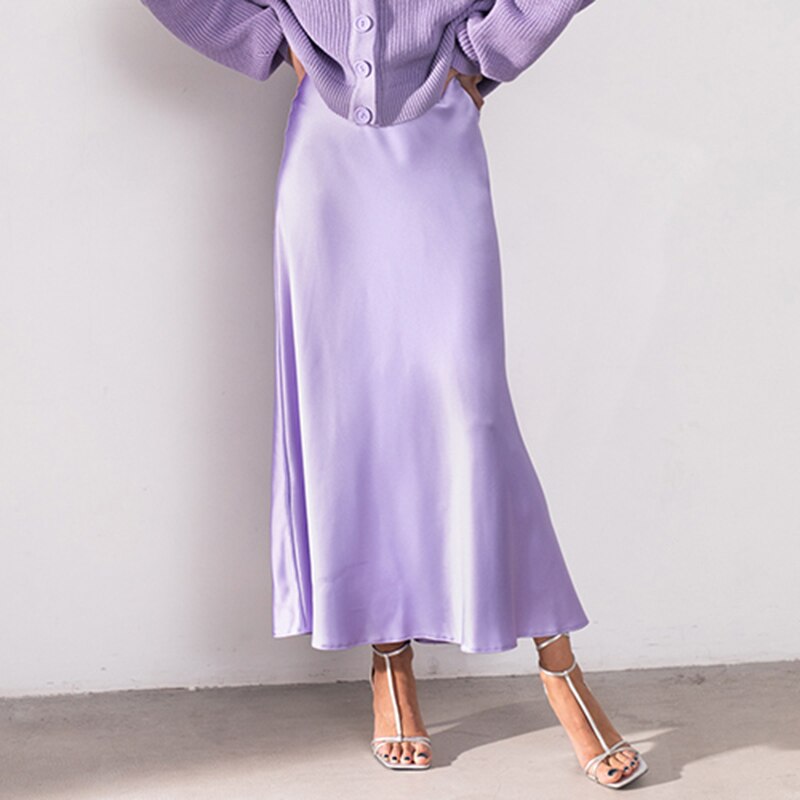 Irma Silk Satin Skirt