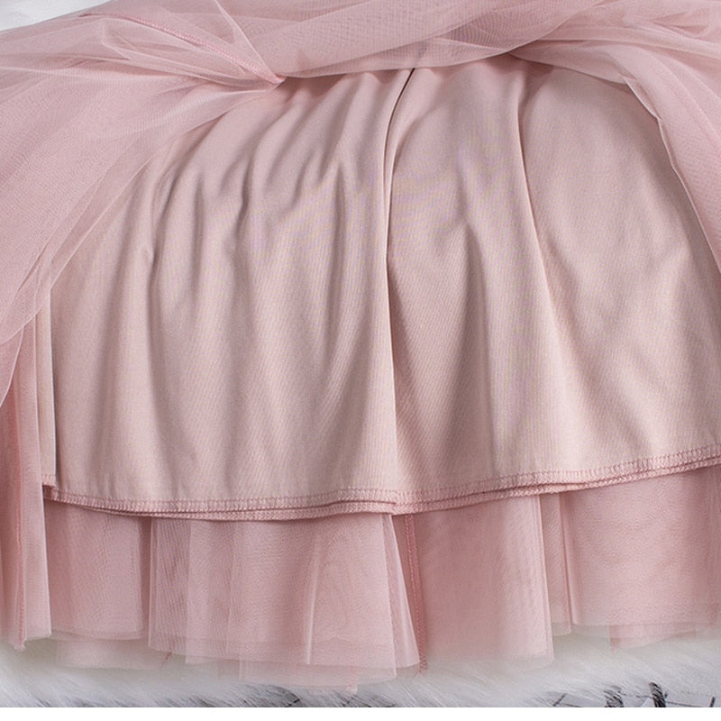 A LINE Long Tulle Skirt