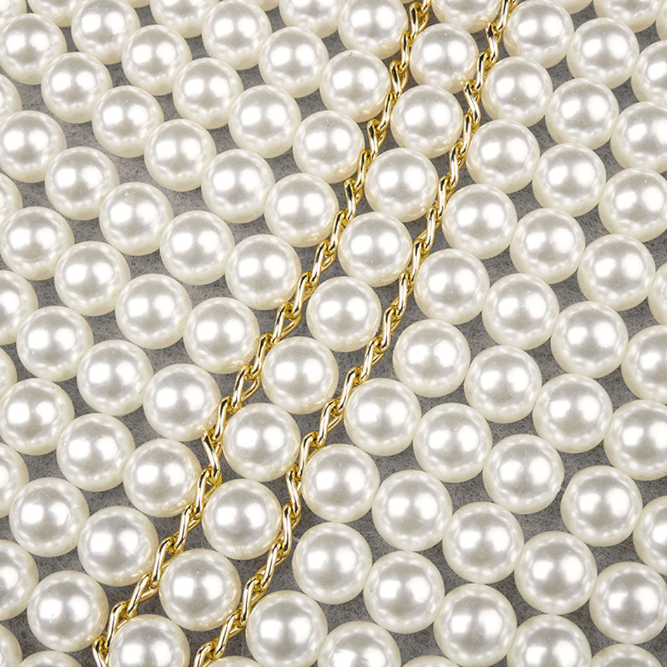 Round Neck Pearl Top