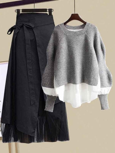 Tops + Asymmetric Skirt