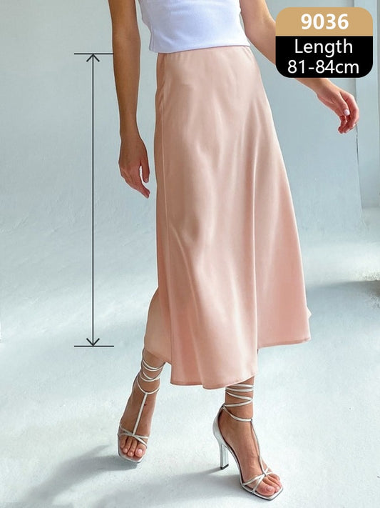 Irma Silk Satin Skirt