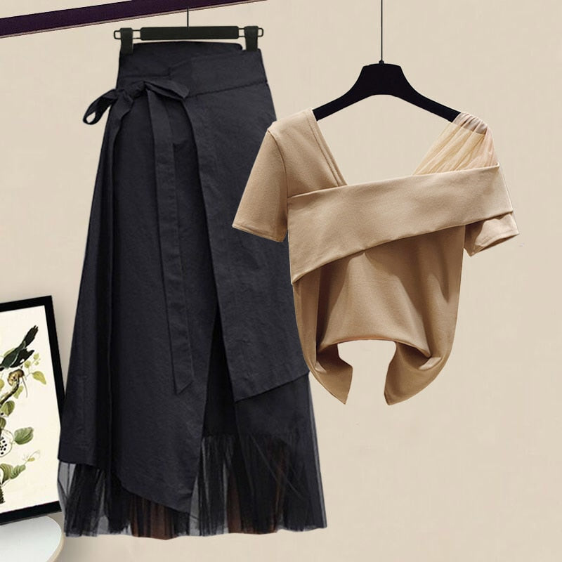 Tops + Asymmetric Skirt 2