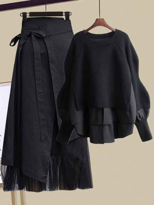 Tops + Asymmetric Skirt