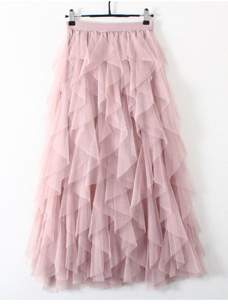 Tutu Tulle Long Maxi Skirt