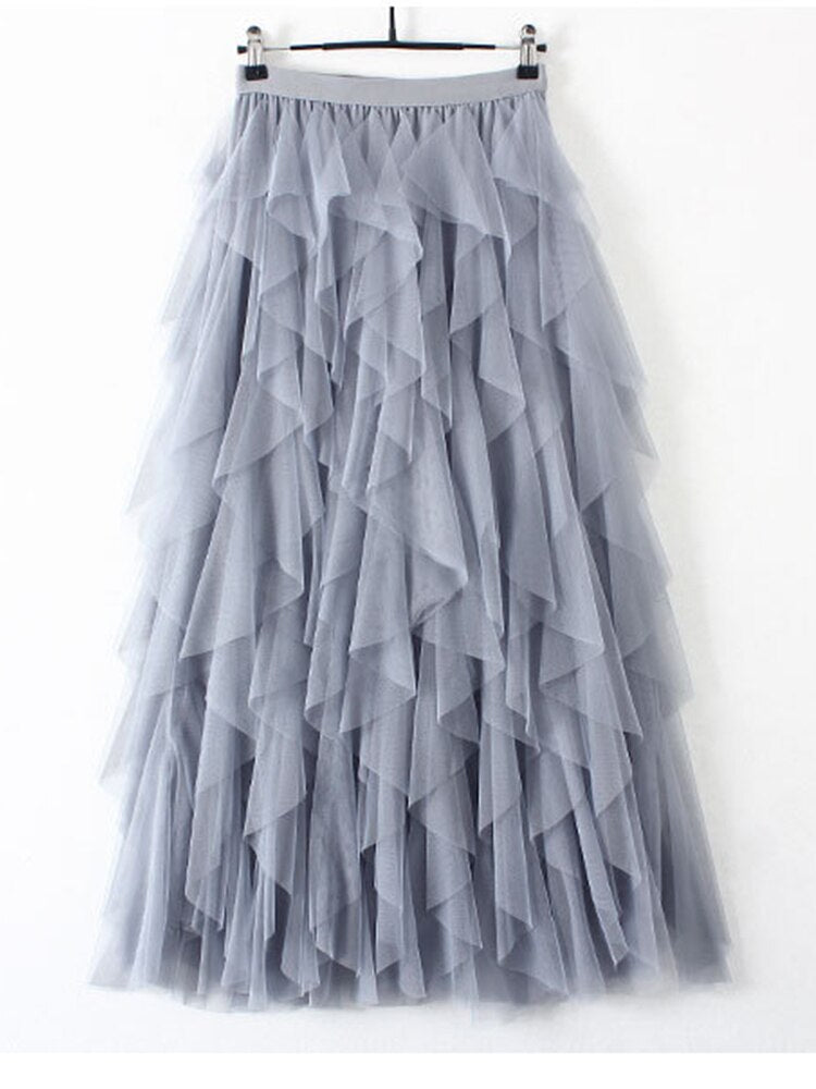 Tutu Tulle Long Maxi Skirt