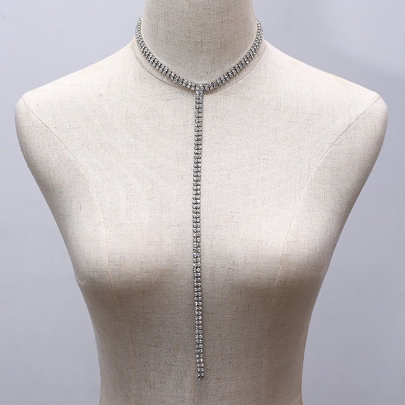 Rhinestone Choker