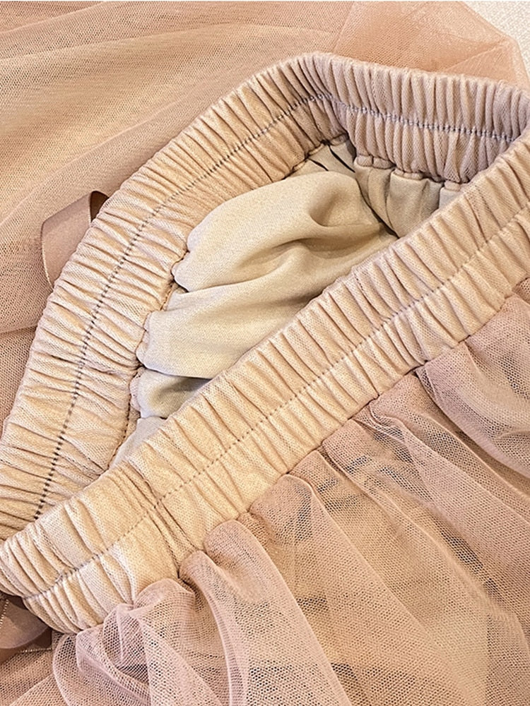 KERIN  Tulle Long Skirt