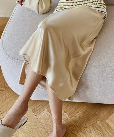 Irma Long Satin Skirt