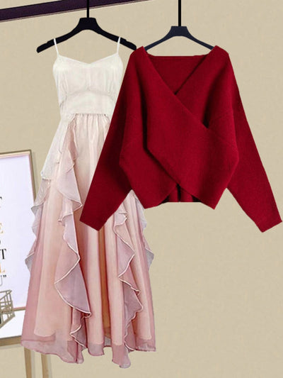 Sweet Pink Dress Set