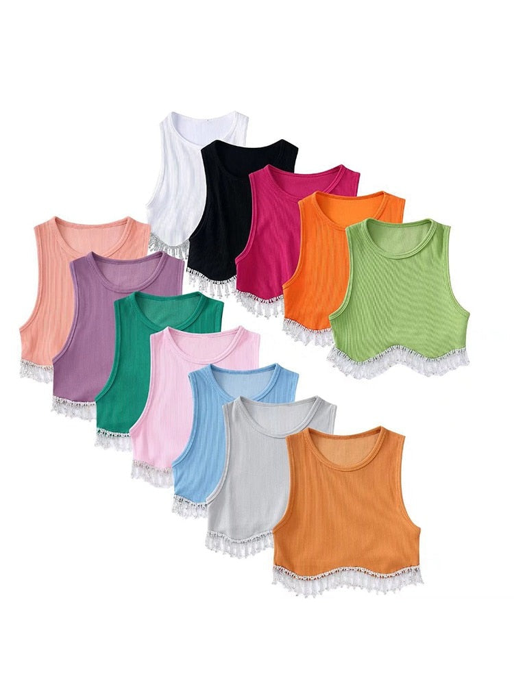 Jenni Crystal Crop Top