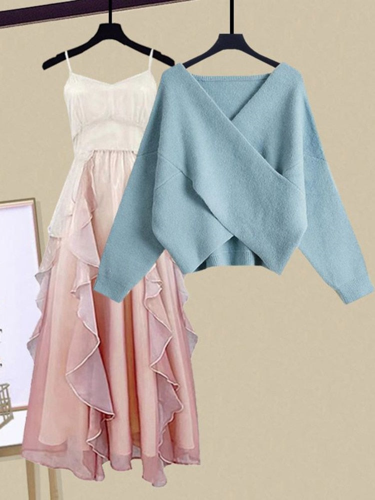 Sweet Pink Dress Set