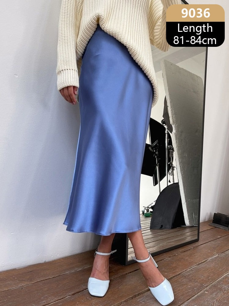 Irma Silk Satin Skirt