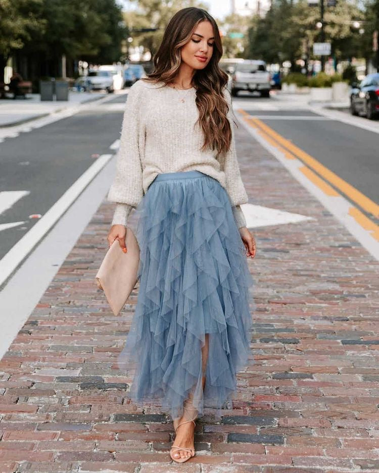 Tutu Tulle Long Maxi Skirt