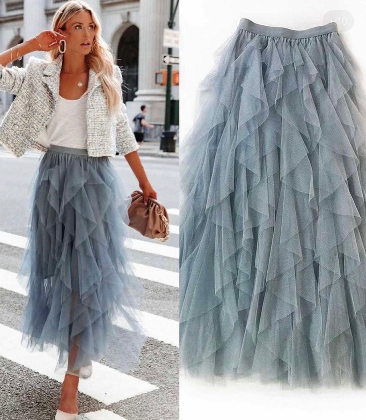 Tutu Tulle Long Maxi Skirt
