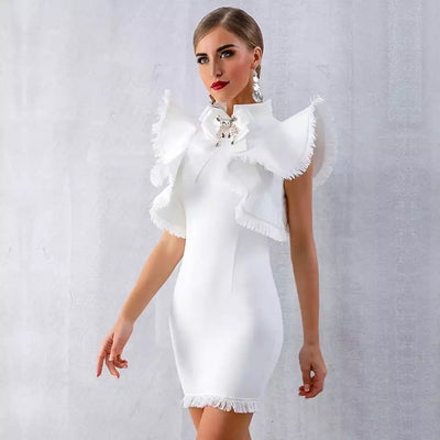 White haven mini dress