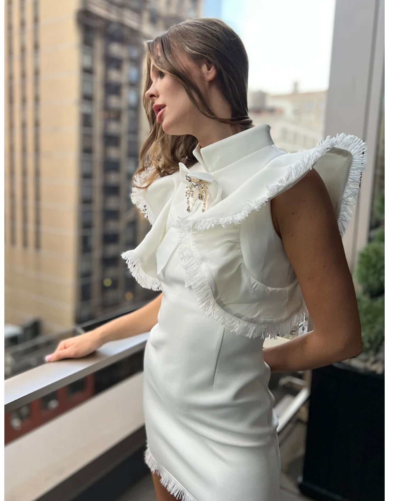 White haven mini dress