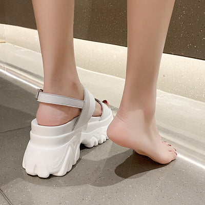 Platinum Chunky Sandals